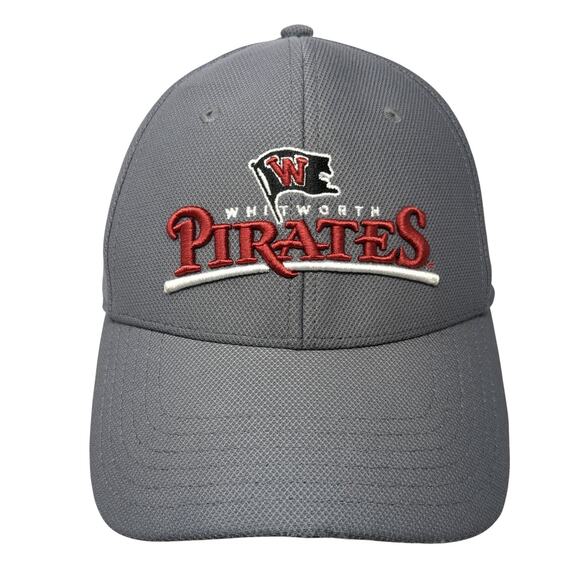 Whitworth Pirates Fitted Baseball Cap Gray XL Embroidered 6 Panel Under Armour - Picture 1 of 10